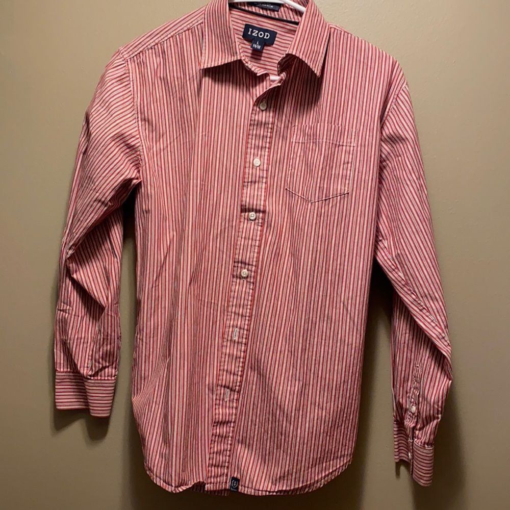 IZOD boys button up shirt size large 14/16